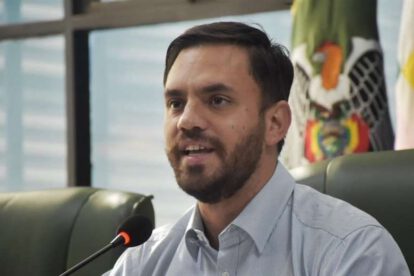 Aprehendidos en conferencias de prensa por el ministro de Gobierno, Eduardo Del Castillo