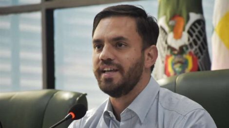 Aprehendidos en conferencias de prensa por el ministro de Gobierno, Eduardo Del Castillo