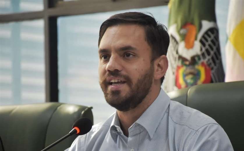 Aprehendidos en conferencias de prensa por el ministro de Gobierno, Eduardo Del Castillo