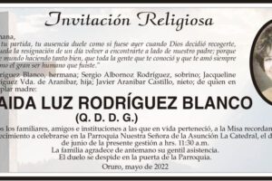 Invitación Religiosa para Aida Luz Rodríguez Blanco