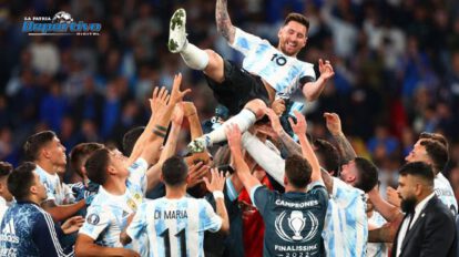 Messi en Wembley tras ganar la Finalissima