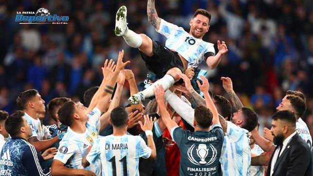 Messi en Wembley tras ganar la Finalissima