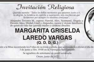 Margarita Griselda Laredo Vargas Q. D. D. G.