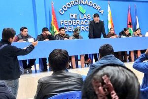 Evo Morales en el ampliado cocalero