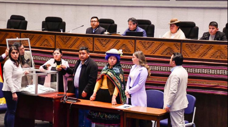 Proceso de votación en la elección del Defensor del Pueblo