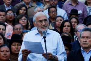 Carlos Mesa en el contexto de la investigación por los hechos de 2019