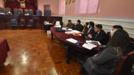 Caso golpe II en la audiencia judicial contra Jeanine Añez