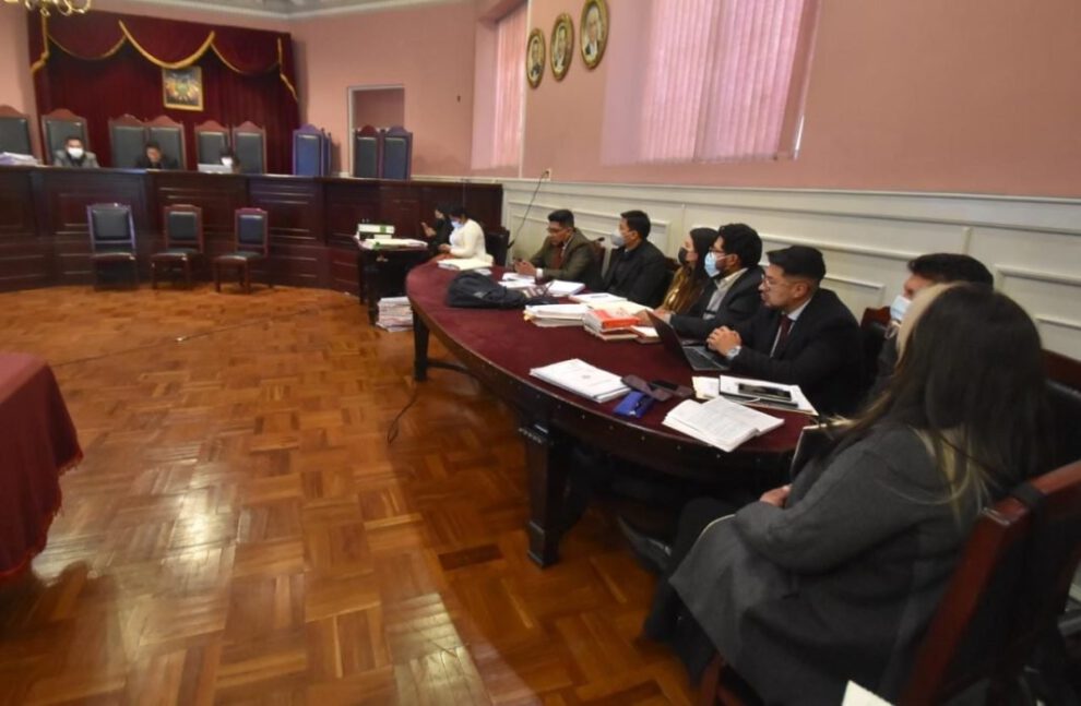 Caso golpe II en la audiencia judicial contra Jeanine Añez