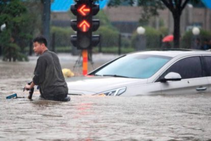 Fuertes lluvias en China causan inundaciones y desplazados