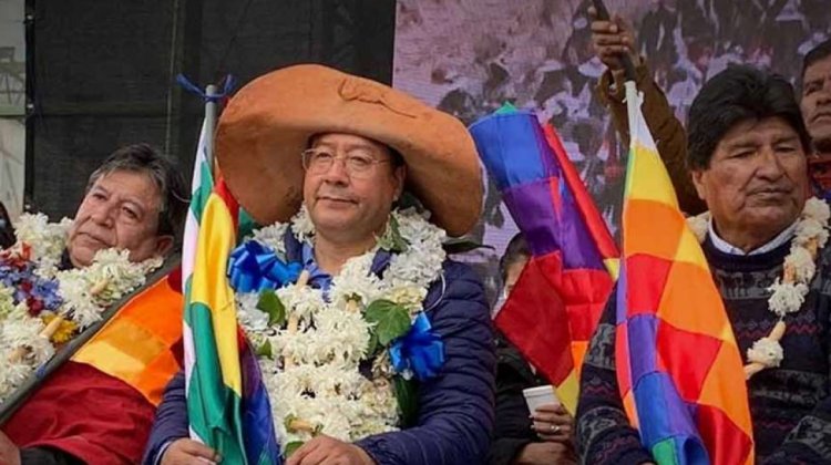 Reunión MAS cocaleros con Luis Arce y Evo Morales