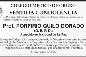 Prof. Porfirio Quilo Dorado Q. E. P. D.