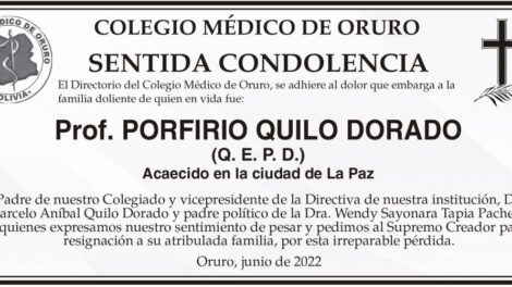Prof. Porfirio Quilo Dorado Q. E. P. D.