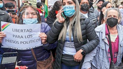 Movilizaciones en rechazo a la sentencia de Áñez