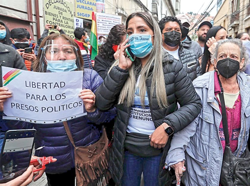 Movilizaciones en rechazo a la sentencia de Áñez
