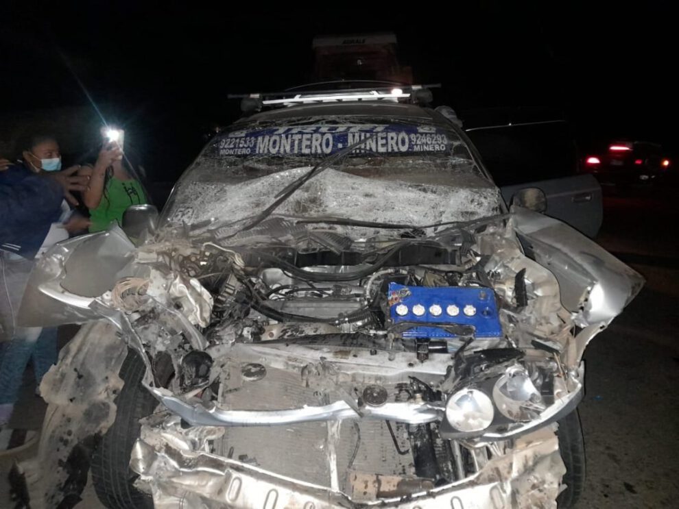 Accidente en la carretera Saavedra – Minero