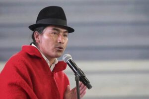Arresto de líder indígena en Ecuador, Leonidas Iza