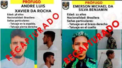 Recaptura de brasileños en Palmasola por la Policía Boliviana