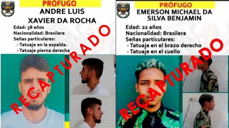 Recaptura de brasileños en Palmasola por la Policía Boliviana