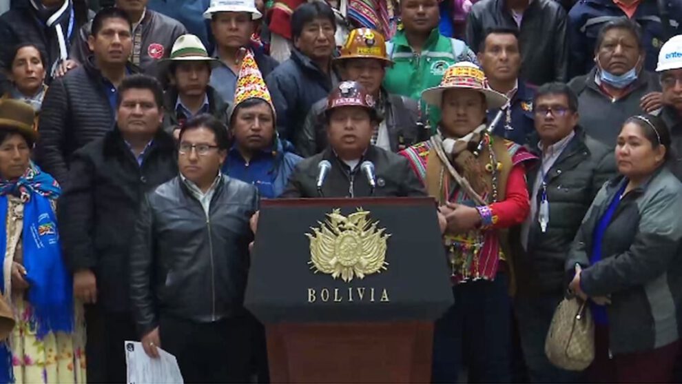 Pronunciamiento del Pacto de Unidad sobre desestabilizaciones