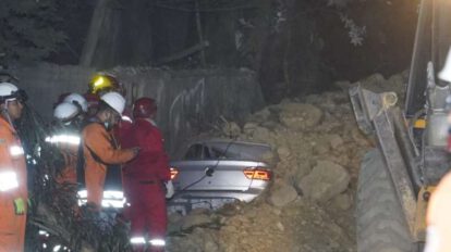 Deslizamiento de tierra en La Paz