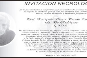 Prof. Enriqueta Ceresa Peredo Pacheco Vda. De Rodriguez