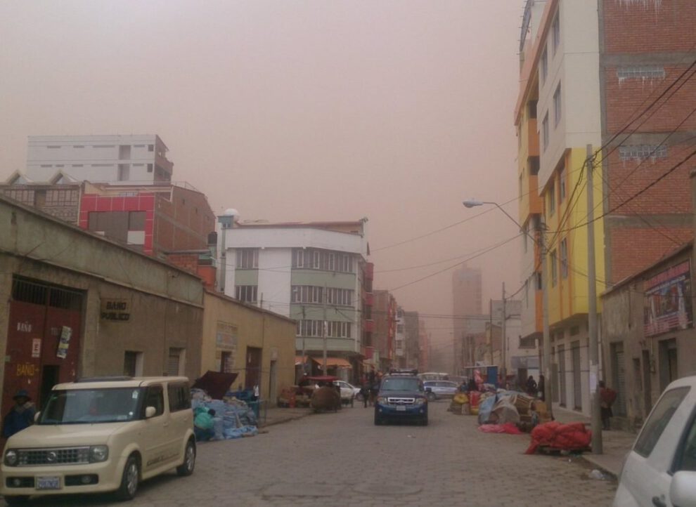 Alerta naranja por viento y heladas en Oruro, La Paz y Potosí