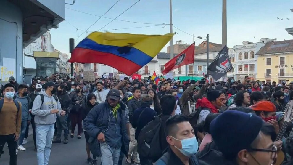 Protestas en Ecuador