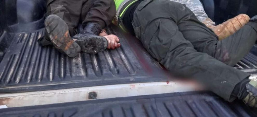 Balacera en Porongo deja dos policías y un voluntario muertos