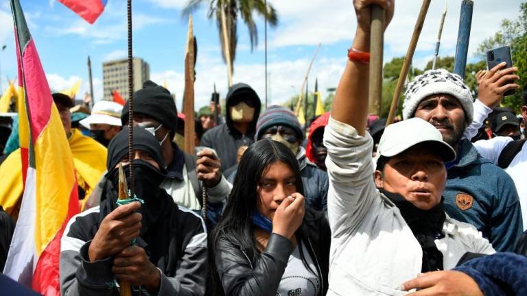 Protestas indígenas en Ecuador