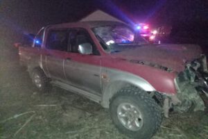 Accidente en la carretera Montero a Saavedra