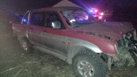 Accidente en la carretera Montero a Saavedra