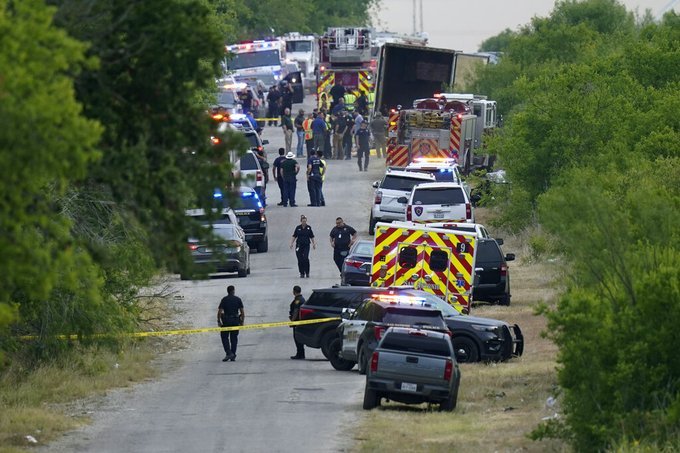 Migrantes muertos en camión en Estados Unidos