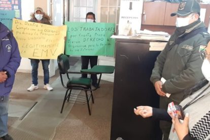 Nuevos dirigentes de Vinto logran atención de Jefatura de Trabajo
