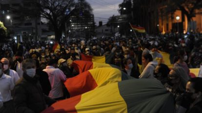 Marcha contra el narcotráfico en Santa Cruz