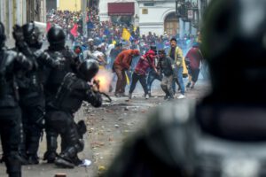Violencia contra menores en Ecuador durante las protestas