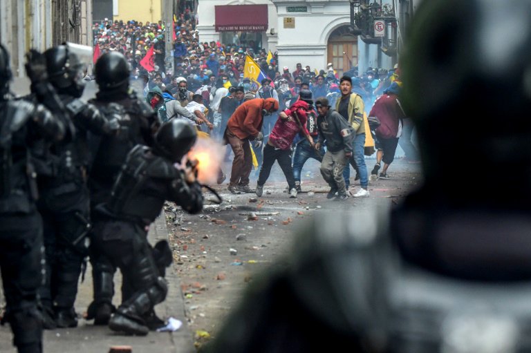 Violencia contra menores en Ecuador durante las protestas