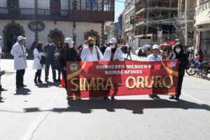 Paro del sector salud en Oruro