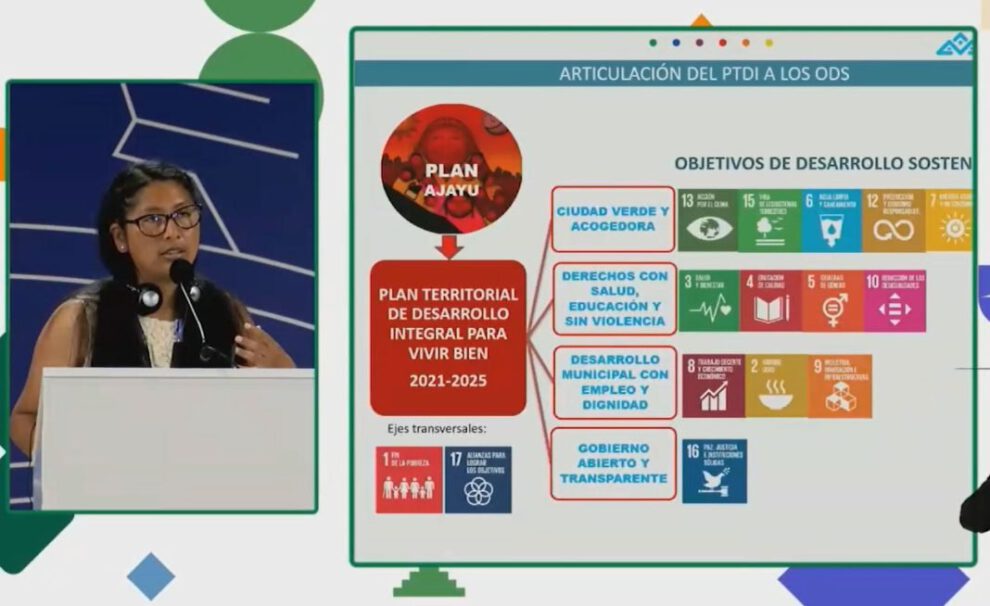 Foro Urbano Mundial: Eva Copa presenta el Plan Ajayu