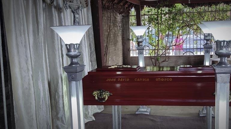 Velatorio de David Candia, voluntario del Gacip asesinado en Porongo