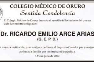 Dr. Ricardo Emilio Arce Arias Q. E. P. D.