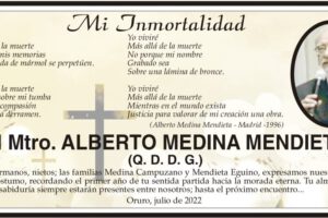 Homenaje póstumo a Al Mtro. Alberto Medina Mendieta