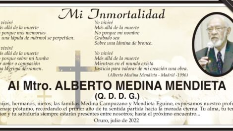 Homenaje póstumo a Al Mtro. Alberto Medina Mendieta