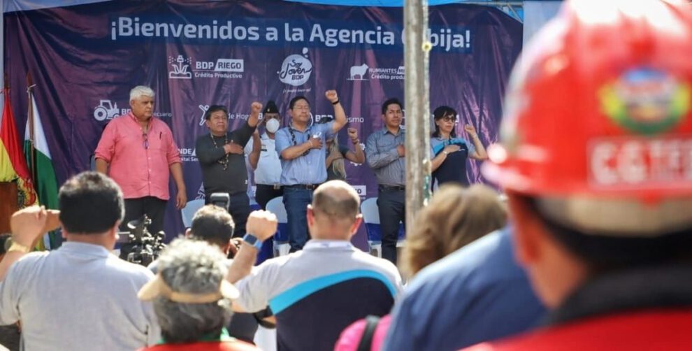 Banco de Desarrollo Productivo inaugurado por Arce y Choquehuanca en Pando