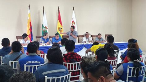 Choquehuanca crítica universidades en charla con jóvenes en Cobija