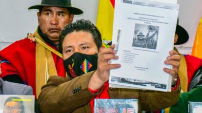 El Mallku declarado héroe departamental por el gobernador Santos Quispe