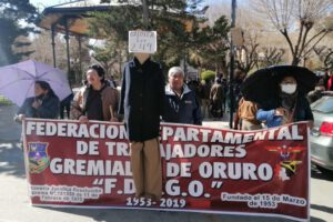 Movilizados en contra del Proyecto de Ley 249