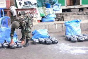 Marihuana camuflada en bolsas de yute encontradas en Tarija