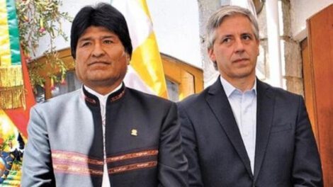 Evo Morales y García Linera en el caso Golpe de Estado I
