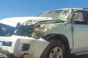 Accidente de tránsito Alcalde Wilcarani en carretera Oruro-La Paz
