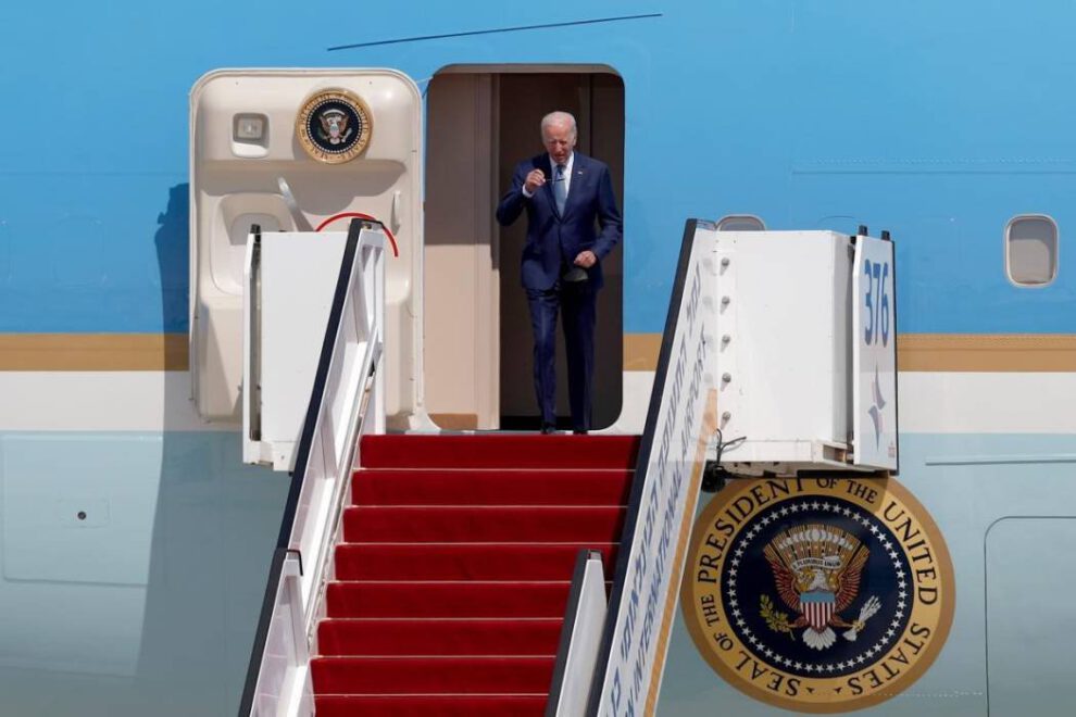 Joe Biden en Israel durante su primera gira por Medio Oriente